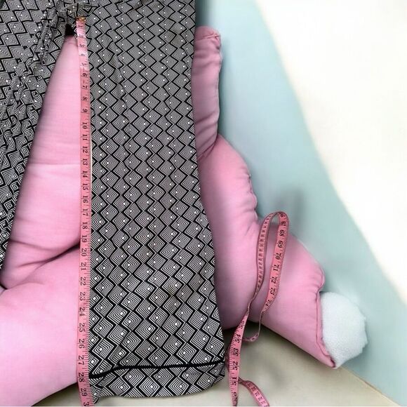 Anthropologie Monteau Jumpsuit Black & White Geometric Print Size Large - Picture 13 of 16